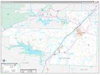 Hot Spring, Ar Carrier Route Wall Map